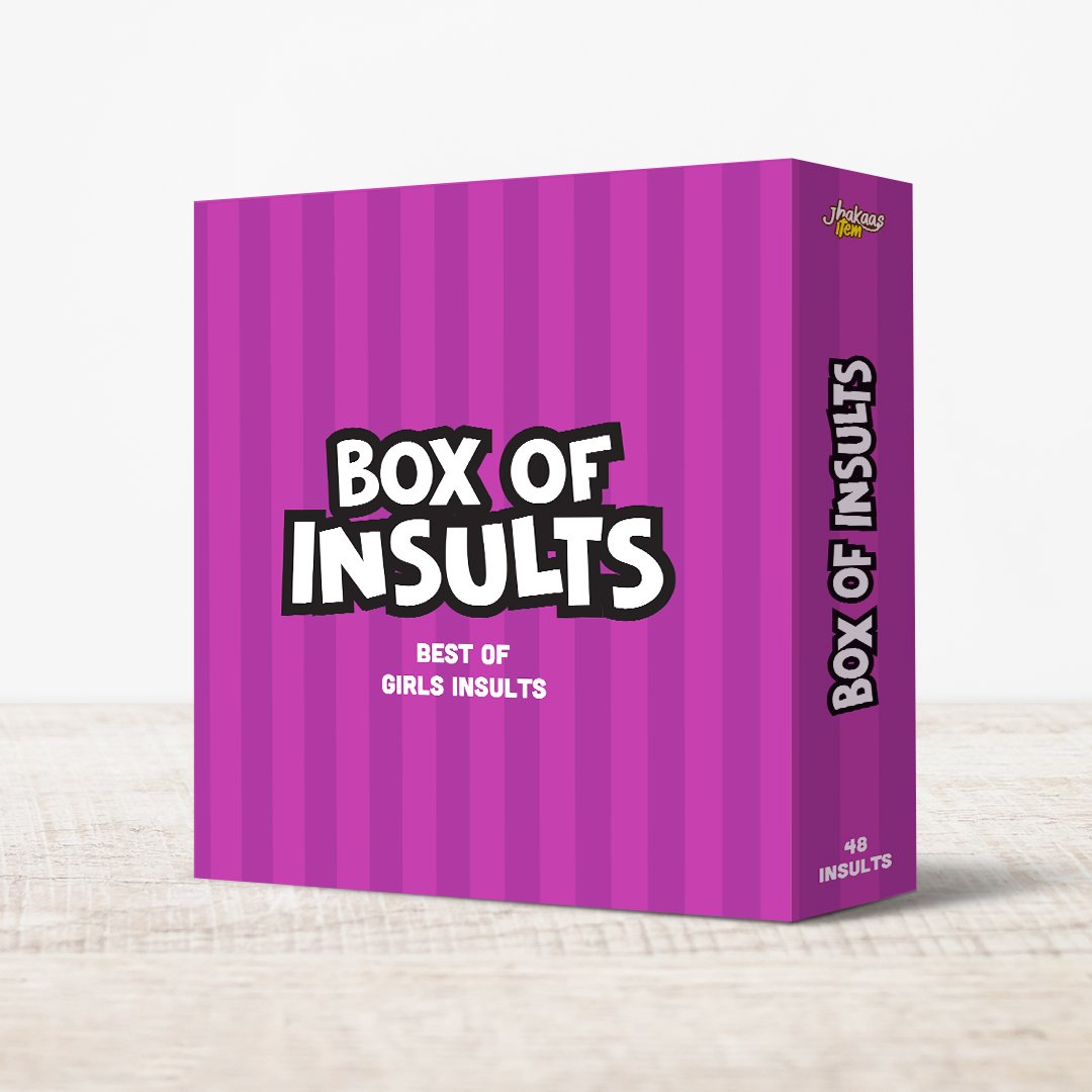 Box of Insults perfect gift for the bestie - Girl Insults