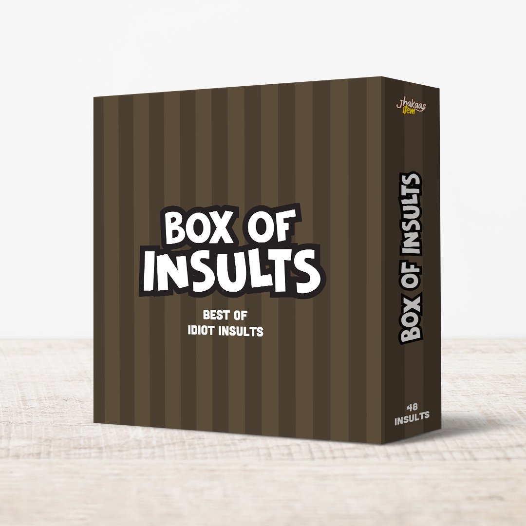 Box of Insults perfect gift for the bestie - Idiot Insults