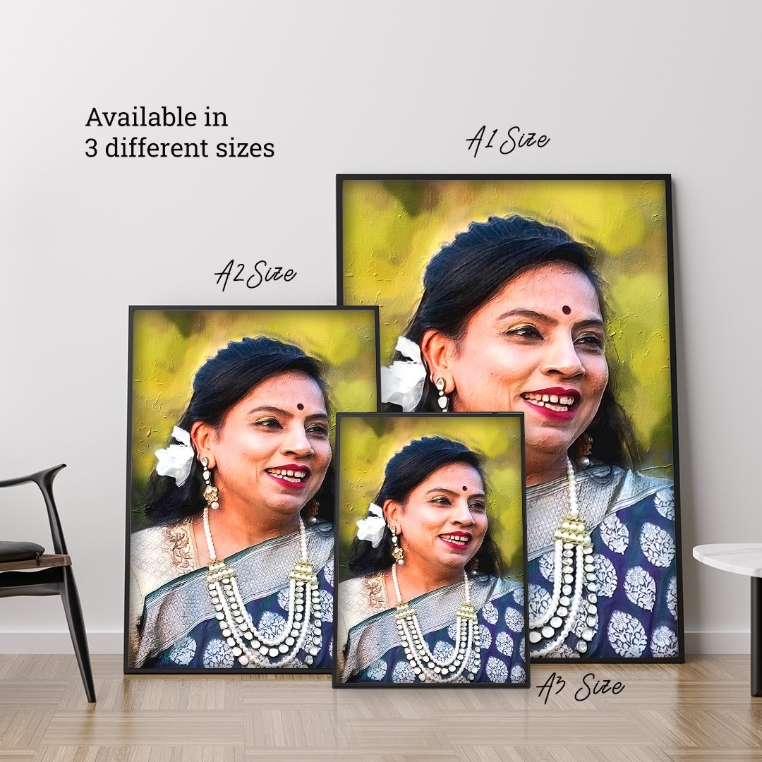 Photo to Digital Painting gift a personalized painting to your loved one