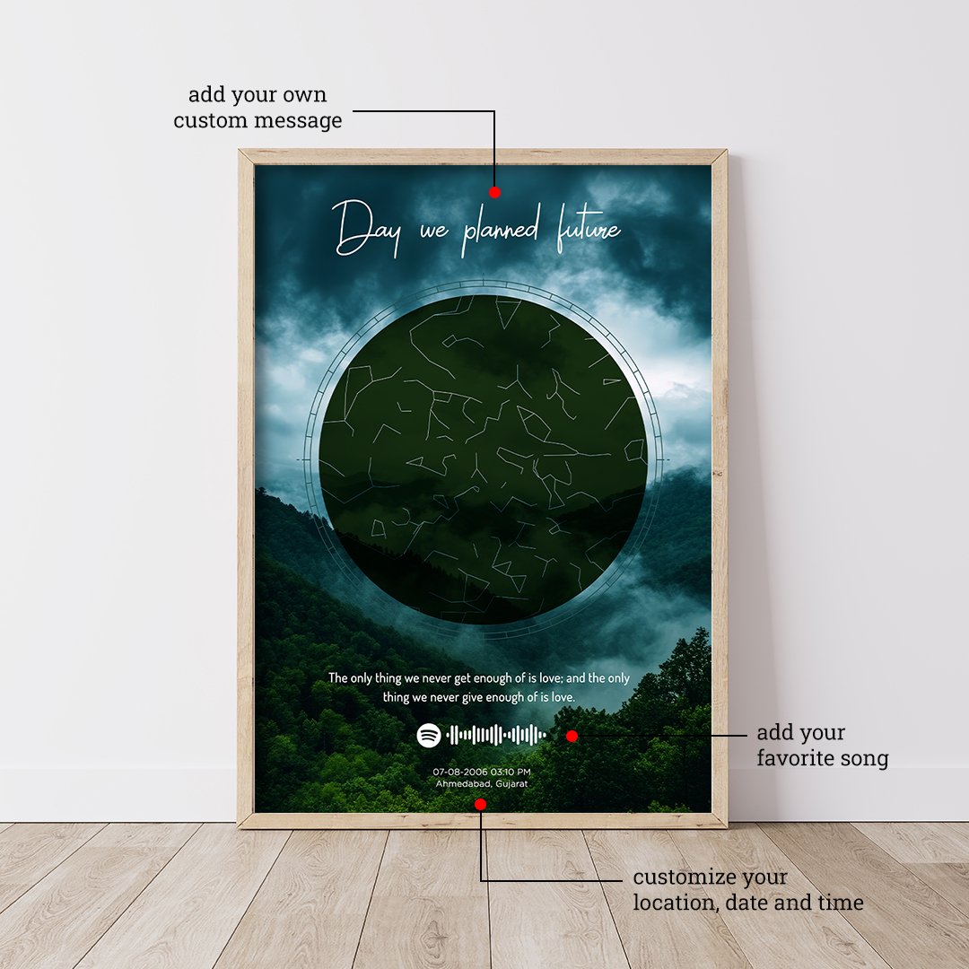 Starmap the best gift for birthday or anniversary for the loving person