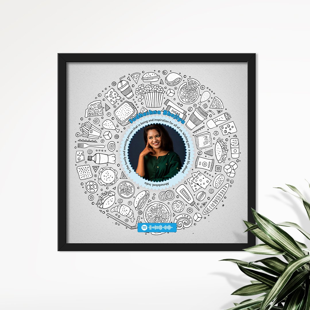 Doodle Art Frames a personalized unique gift to surprise on birthday or anniversary