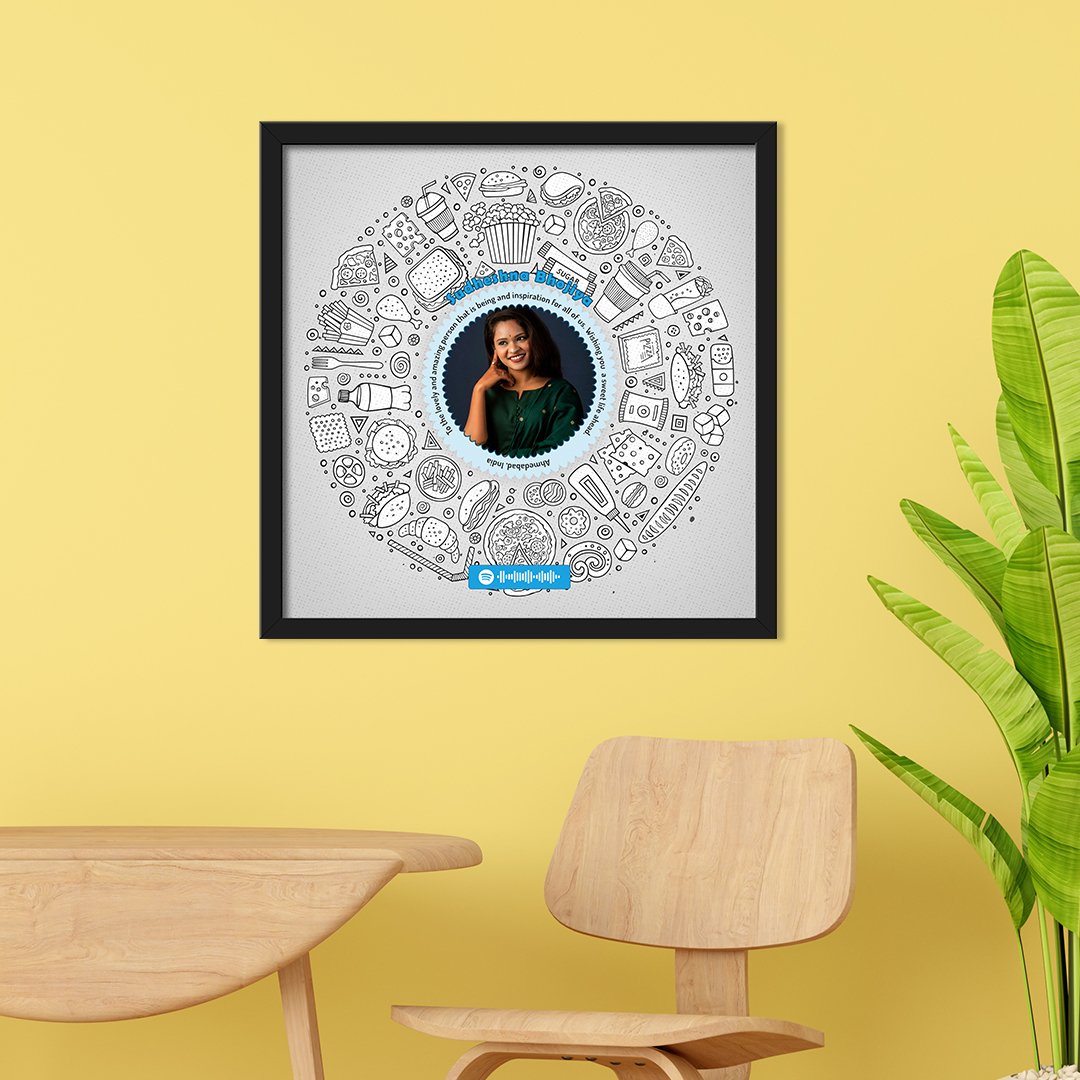 Doodle Art Frames a personalized unique gift to surprise on birthday or anniversary