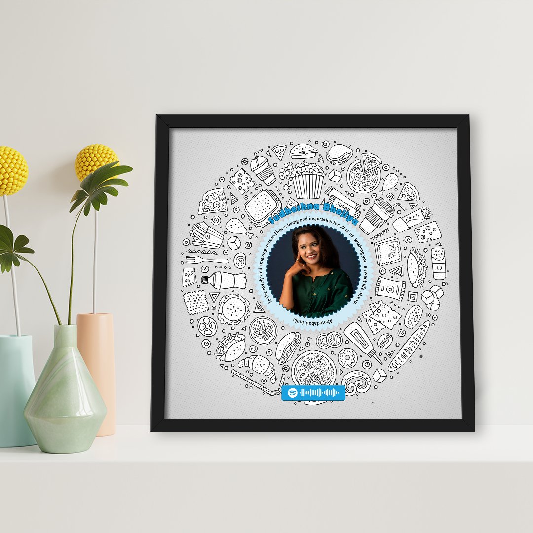 Doodle Art Frames a personalized unique gift to surprise on birthday or anniversary
