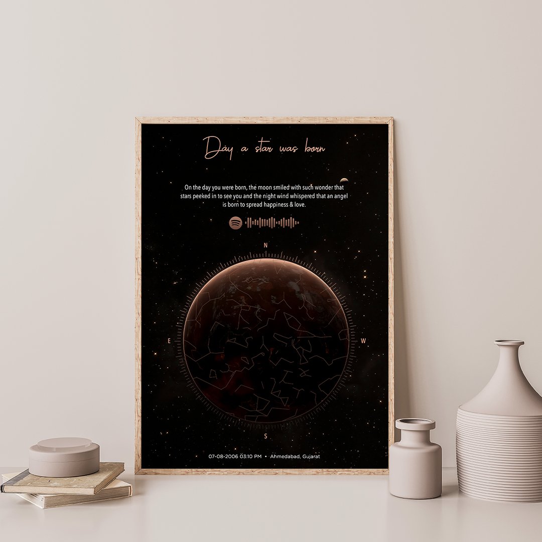 Starmap the best gift for birthday or anniversary for the loving person