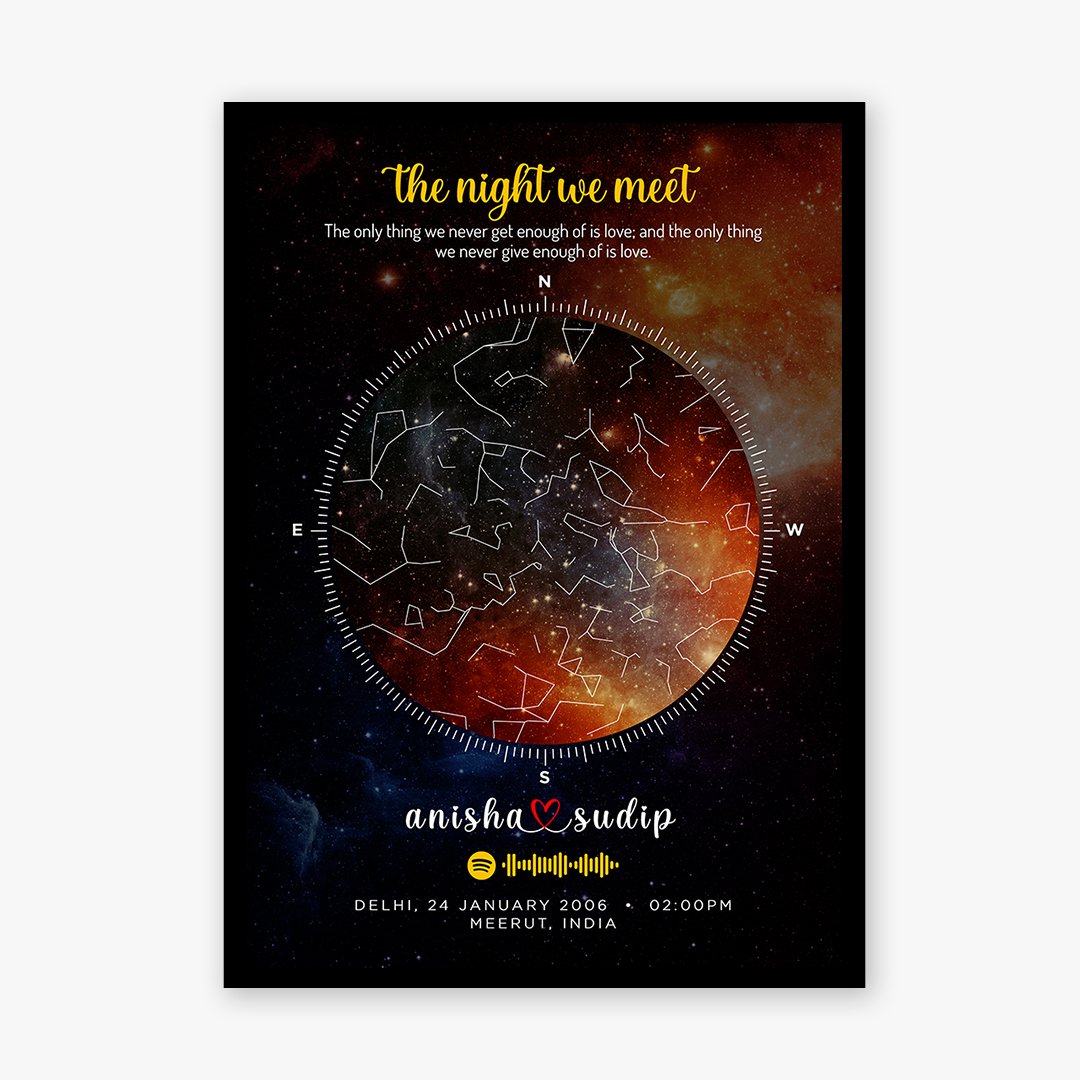 Starmap the best gift for birthday or anniversary for the loving person