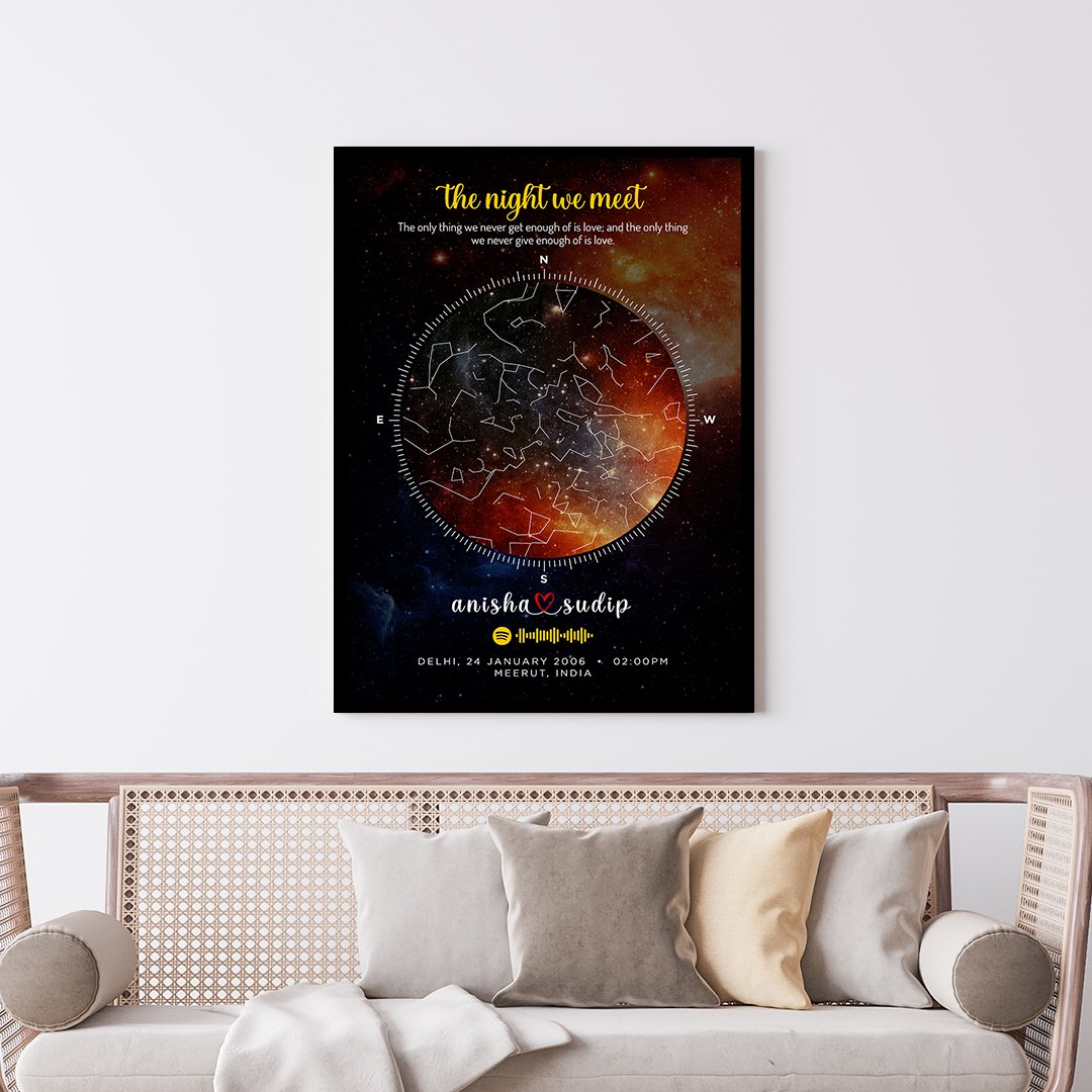 Starmap the best gift for birthday or anniversary for the loving person