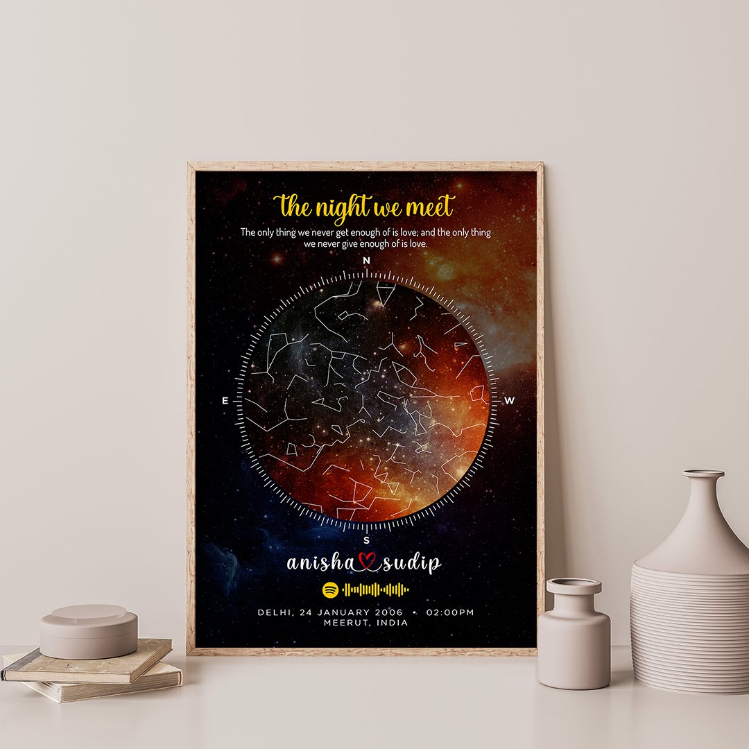 Starmap the best gift for birthday or anniversary for the loving person