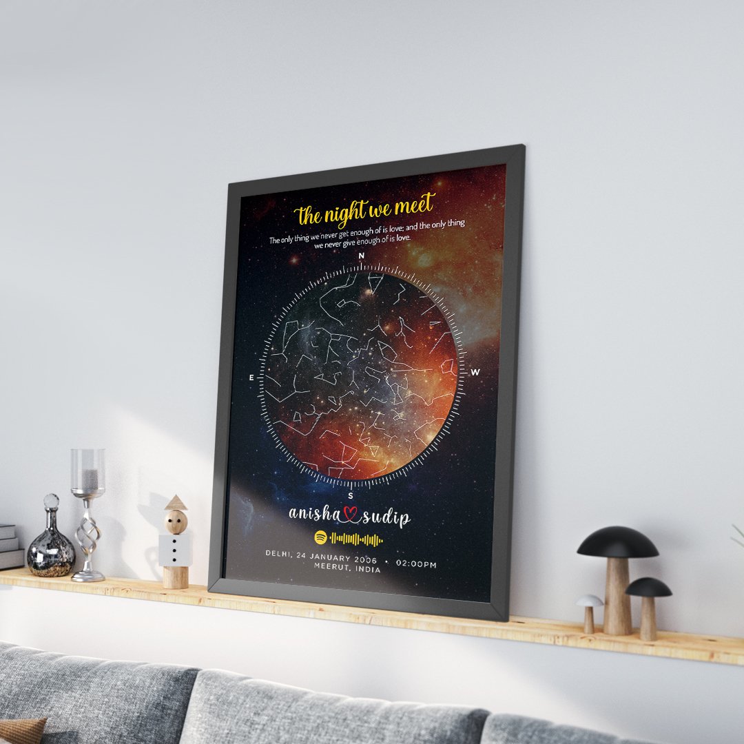 Starmap the best gift for birthday or anniversary for the loving person