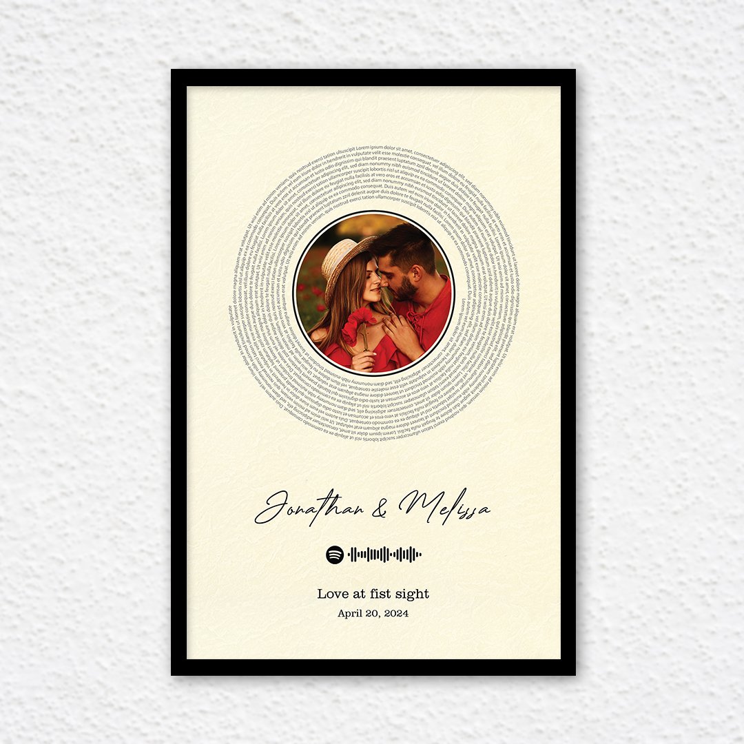 Musical Notes a music script frame showing the lyrics of song and can play the song