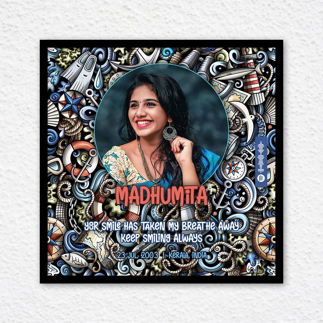 Doodle Art Frames a personalized unique gift to surprise on birthday or anniversary