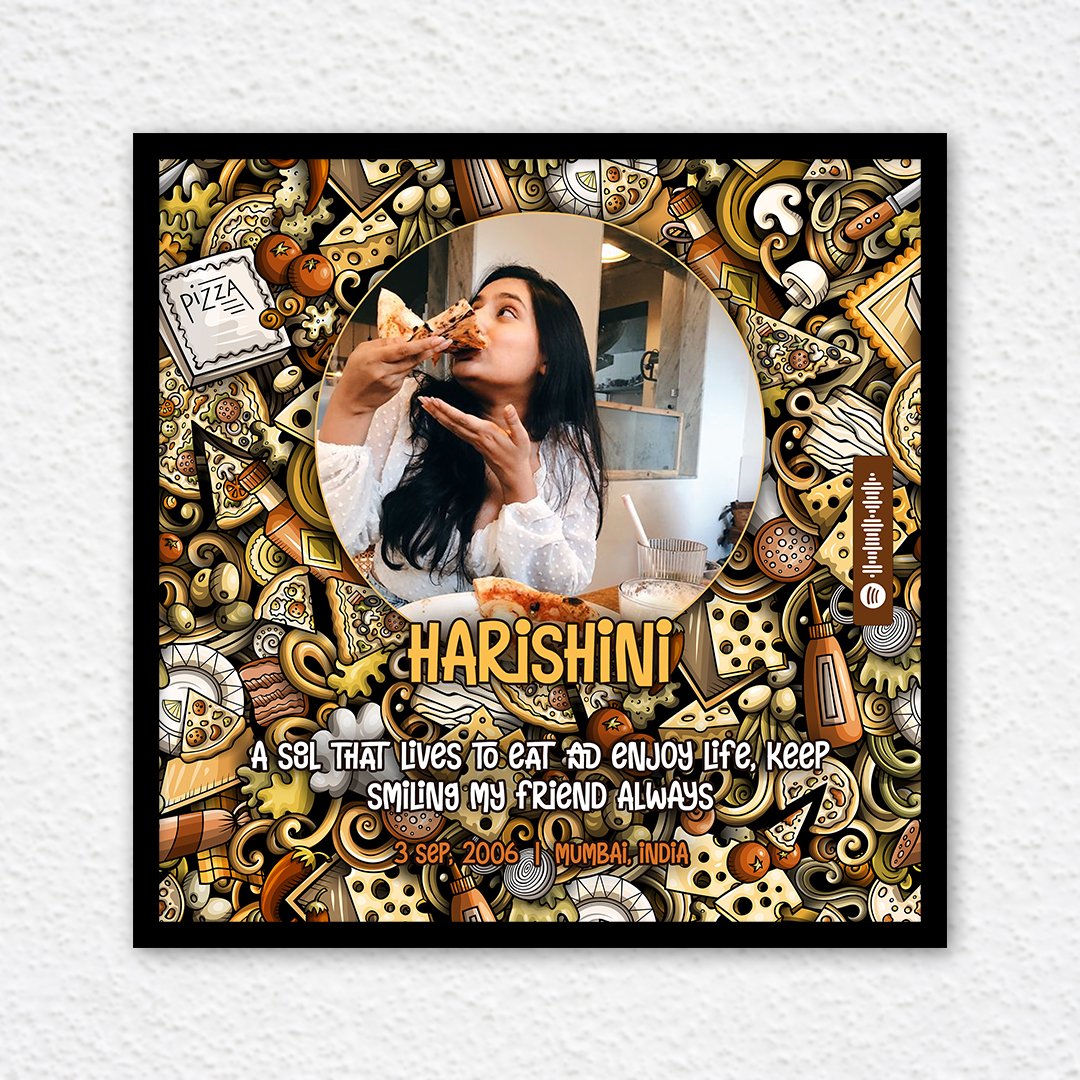 Doodle Art Frames a personalized unique gift to surprise on birthday or anniversary