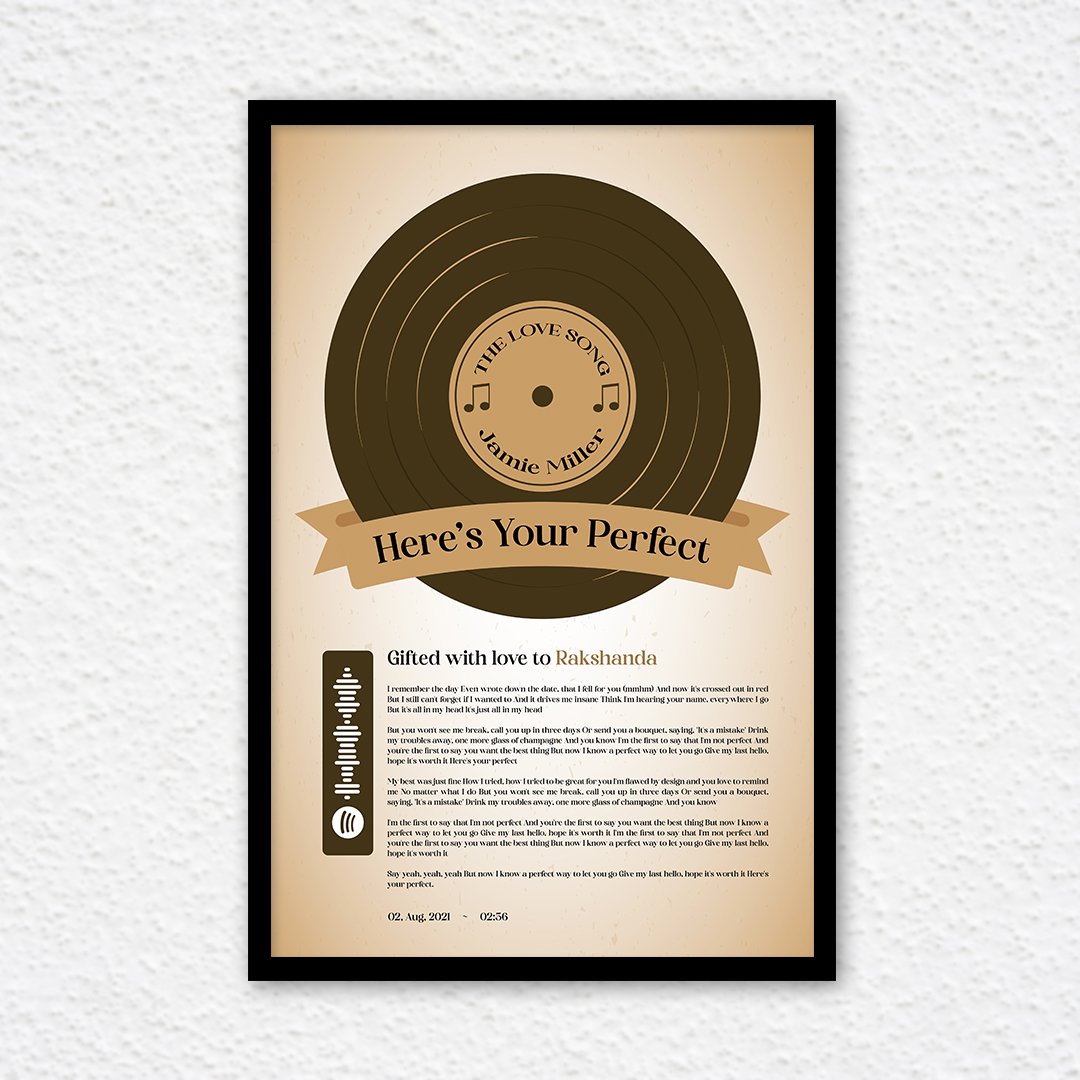 Retro Vibes a music script frame showing the lyrics of song and can play the song