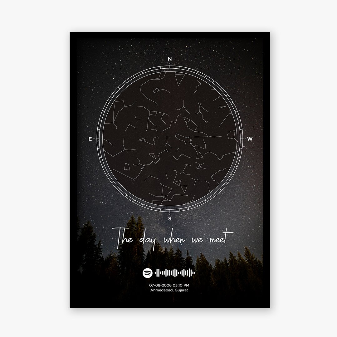 Starmap the best gift for birthday or anniversary for the loving person
