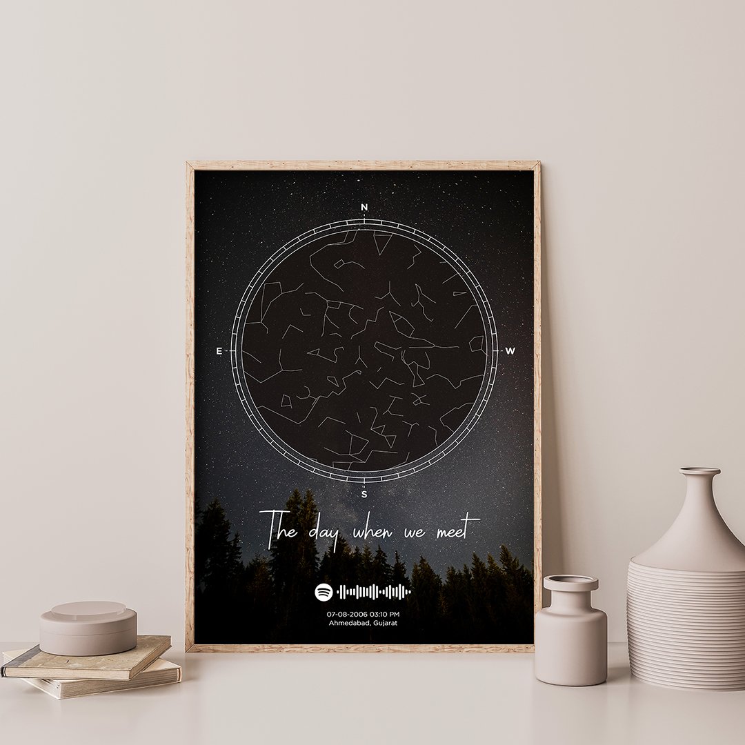Starmap the best gift for birthday or anniversary for the loving person