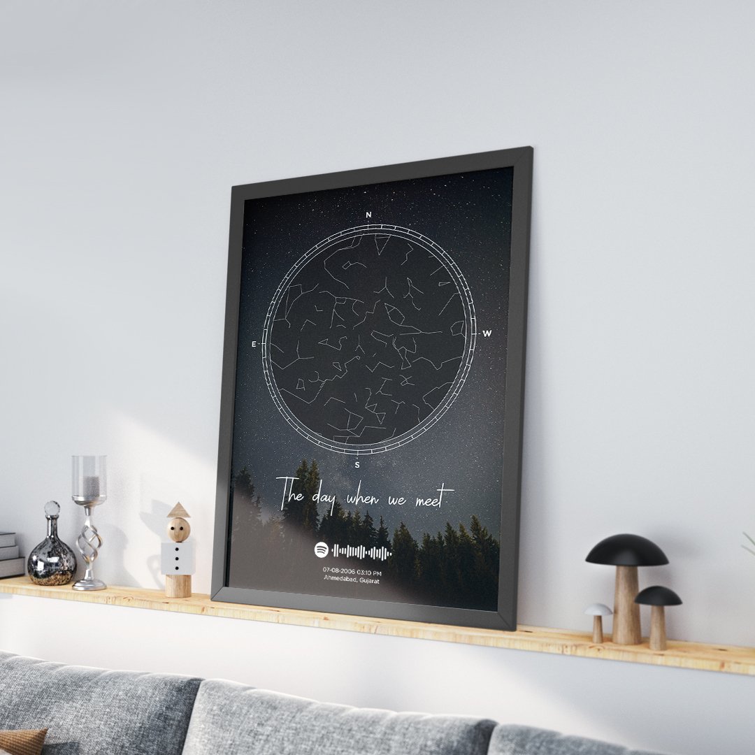 Starmap the best gift for birthday or anniversary for the loving person