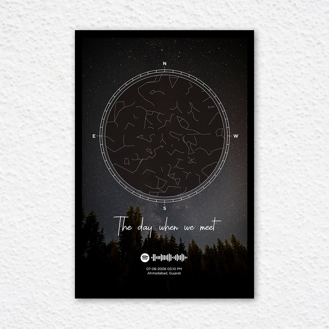 Starmap the best gift for birthday or anniversary for the loving person